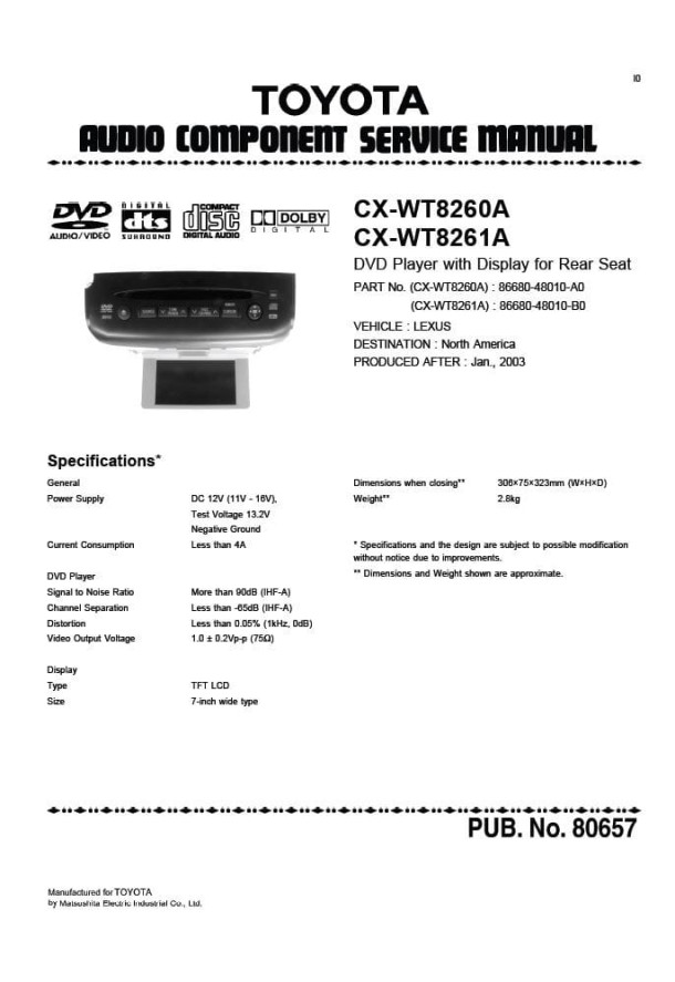 CX-WT8260A, CX-WT8261A_Toyota